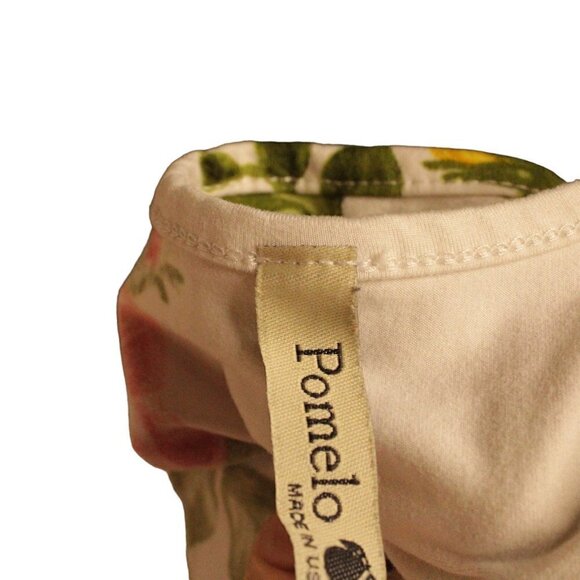 Pomelo women’s XS Short Sleeve Baby Doll White Floral Shirt - Picture 4 of 5